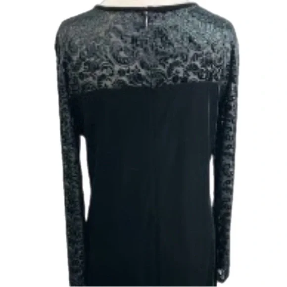 Jacqueline Ferrar Black Velvet Patterned Top - Picture 5 of 5